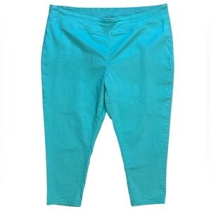 Diana Gilman Turquoise Stretchy Pants Women's‎ Size 3X